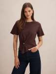 Lani Hardware Detail T-Shirt - XXL Dark Chocolate