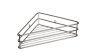 Shower Caddy Corner Organiser Steelcraft Chrome W7.5CMXD8.5CMXH17.5CM