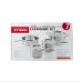 - 7-PIECE Stainless Steel Cookware Set