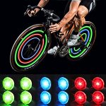 Mapleseeker Bike Wheel Lights With Batteries Included Waterproof Spoke Lights For Safe Cycling Easy To Install Cool Bicycle Whee
