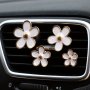 4PCS Cute Daisy Car Air Vent Freshener Clips Car Accessories Car Supplies For Women Aromatherapy Tablets Included