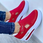 Women's Breathable Knit Sneakers Casual Low Top Outdoor Shoes Women's Comfortable Shoes