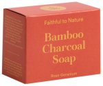 Faithful To Nature Ftn Bamboo Charcoal Soap Rose Geranium
