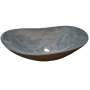 Bespoke Charcoal Cement Basin Sink Modern Oval Shape 59 X 39 X 12CM