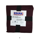 5 Piece Plain Quilt Sets Queen 220CM X 220CM 3