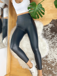 Vegan Leather Leggings - Matte Black - Medium