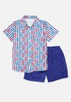 PoP Candy Striped Shirt & Short Set - Blue