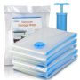 5 Pack Vacuum Storage Bags For Clothes Beddings Airtight - Small Size