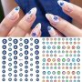 3D Evil Eye Nail Art Stickers - Self-adhesive Witch Nail Stickers For Nail Design - Perfect Gift For Women And Girls