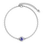 DESTINY Birthstone Bracelet With Swarovski Crystals - 12 Months Available - April diamond