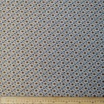 Printed Knits 150CM Black & Orange Squares & Circl