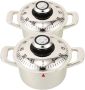 Manual Kitchen Timer 2PCS Vintage Mechanical Rotating Countdown Timers