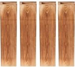 4 Piece Wall Wooden Hanging Planter Holder - Natural