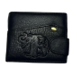 Men's Wallet Genuine Leather Black 861-37