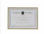 A4 Certificate Frame Natural/white