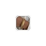 Hoheng Cuff Bracelet Ring Set Gold Spiral Open Cuff Bangle Chunky Statement Jewelry For Women Party Beach Vacation