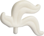 Parts Minifigure Plume Feather Triple 4502B - White