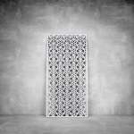 Laser Cut Screen - Design 021 - 2000 X 1000 X 20 Matt White Outdoor