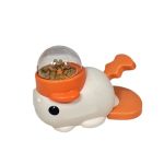 Interactive Pet Automatic Food Treat Dispenser Slow Food Pet Snack Feeder For Dog Training White