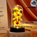 1PC Simulated Sunflower Decorative Night Light Valentine's Day Mother's Day Anniversary Weddings Gifts Desktop Bedside wall Cabi