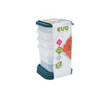 150 Ml 4 PC Snack Box Teal