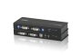 Aten USB Dvi Dual View Kvm Extender / Cat 5 Kvm Extender/w/ Us/eu/uk/out Adp