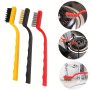 3PCS Multi-functional Kitchen Tool Wire Brush Set For Gas Stove Rust And Dirt Removal Cleaning Brush