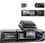 4K Dual Dash Cam With 64GB Card - Uhd Front/rear Camera & Wifi