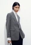 Single-breasted Jacket - Dark Grey Marl