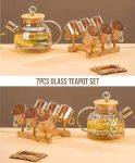 Zs - 7PCS Glass Teapot Set