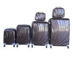 Smte 6 Suitcases Travel Trolley Luggage Set Brown With Keychain