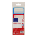 Coloured Border Labels - 24 Labels 12 Packs
