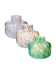 Set Of Three Speckled Glass Vases 10CM - None Assorted