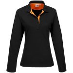 SOLO Ladies Long Sleeve Golf Shirt Orange