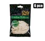 Balloons Helium 6PC Bio White Marketplace Brits Bros
