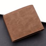 Men's Pu Leather Short Wallet With Interlayer Coin Purse Multiple Card Slots Purse Large Capacity Card Cash Holder Great Gift Fo