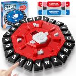 Word Game Family Board Games For Kids & Adults With 2 Modes 220 Topic Categories 24 Letters Pressing Games Fun Fast-paced Learni