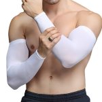 1 Pair Cooling Arm Sleeves For Men - Uv Protection Breathable & Quick-dry For Outdoor Sports Cycling & Fishing