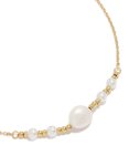 Waterproof Gold Plated Stainless Steel Pearls Chain Necklace