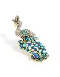 Rainbow Peacock Ring - M l