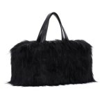 Oweisong Faux Fur Tote Handbag For Women Furry Shoulder Crossbody Bag Fluffy Plush Hobo Satchel Top Handle Bag