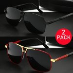 2PCS Couple Style Polarized Driving Fashion Glasses Great Gift Choice For Outdoor Fishing Travel