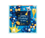 Birthday Party Balloon Garland With Banner Backdrop - Blue And Gold