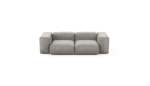 Two Module Sofa - Velvet - Light Grey - 230CM X 115CM
