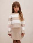 Charlie Girls Stripe Knit Jumper - 10-12 Yrs Neutral Stripe Co-ord