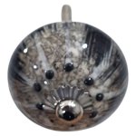 Ceramic Pumpkin Drawer Handle Black And Grey 6CM