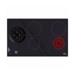 Defy DHG901 - 82CM Gemini Dual Fuel Hob With Control Panel - Black Glass