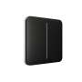AJAX LightSwitch Touchless 2-Gang Smart Light Switch Black