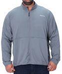 Mens Zip Up Light Weight Jacket - 8XL Grey
