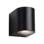 Down Facing Black Outdoor bathroom Wall Light